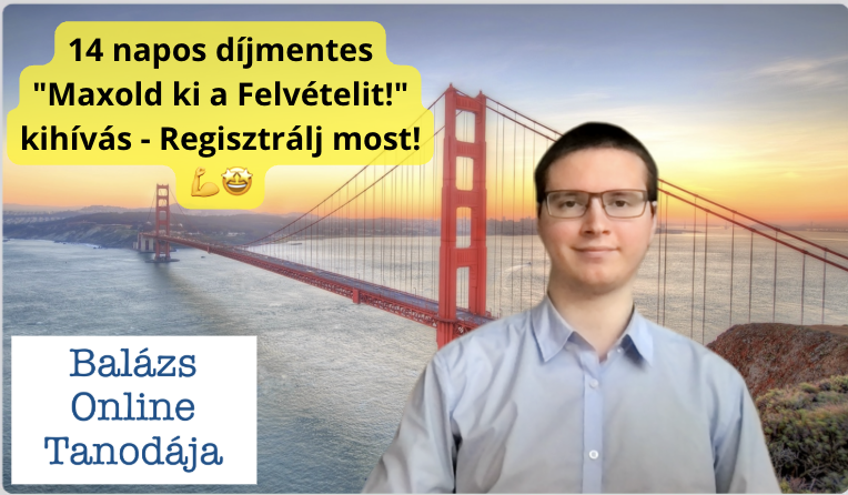 Maxold ki a Felvételit! – 14 napos díjmentes kihívás